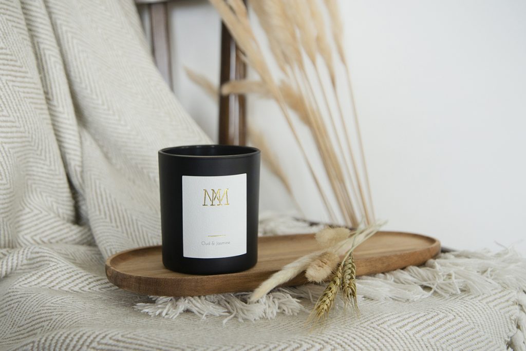 jasmine and oud candle